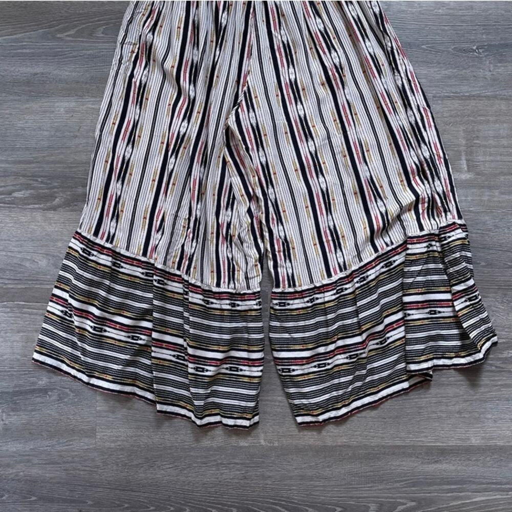 MAEVE by Anthropologie Zamirah Pants Smocked Sz LP Boho Printed Wide-Leg - Picture 7 of 8